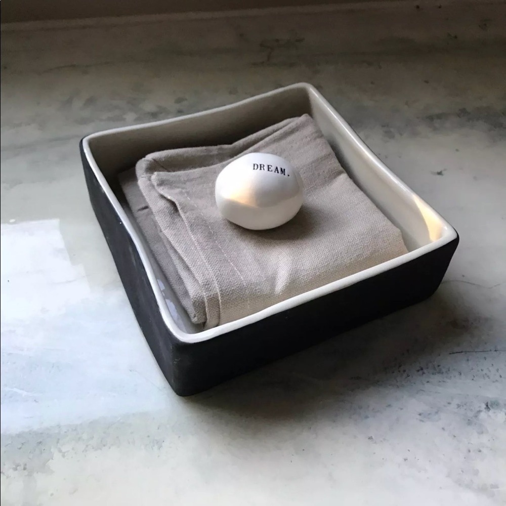 Rae Dunn boutique chalkboard napkin square